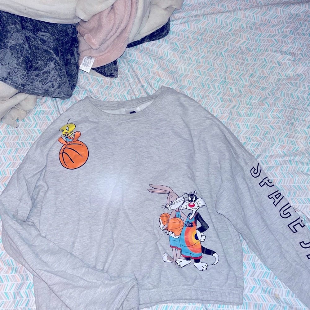 Space jam crop top